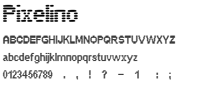 Pixelino font