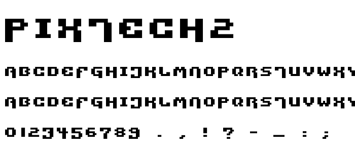 Pixtech2 font