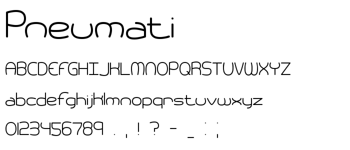 Pneumati font