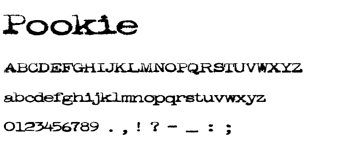 Pookie font