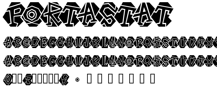 Portastat font