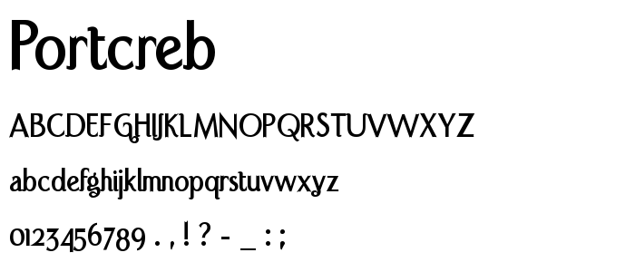 Portcreb font