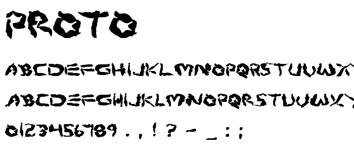 Proto font