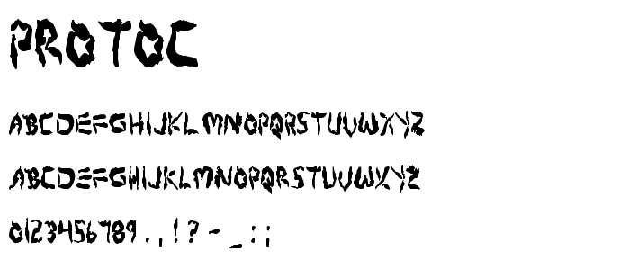 Protoc font