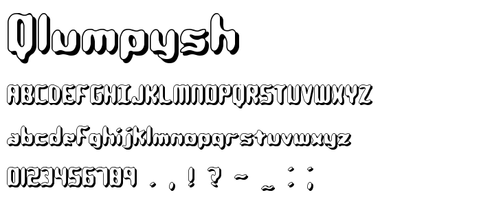 Qlumpysh font