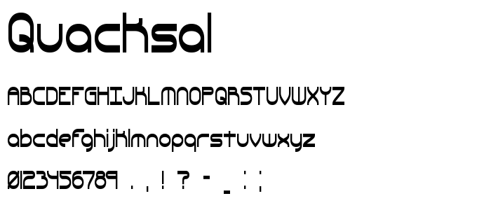 Quacksal font