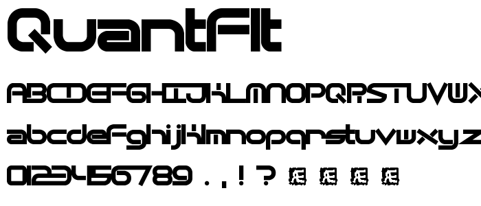 Quantflt font