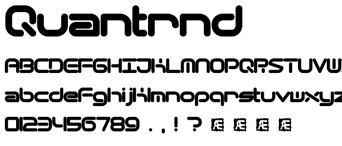 Quantrnd font