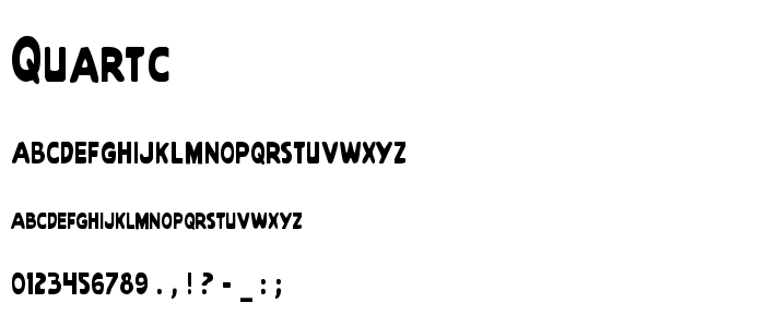 Quartc font