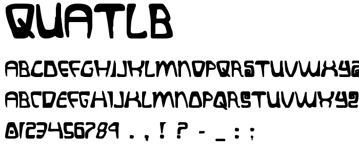 Quatlb font