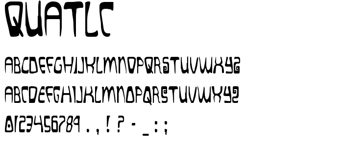 Quatlc font