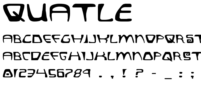 Quatle font