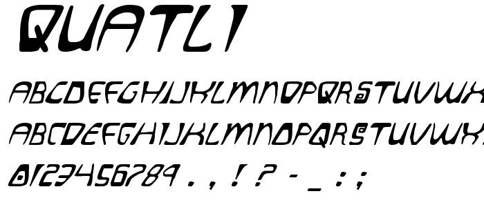 Quatli font