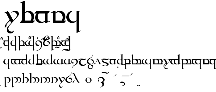 Quenya font