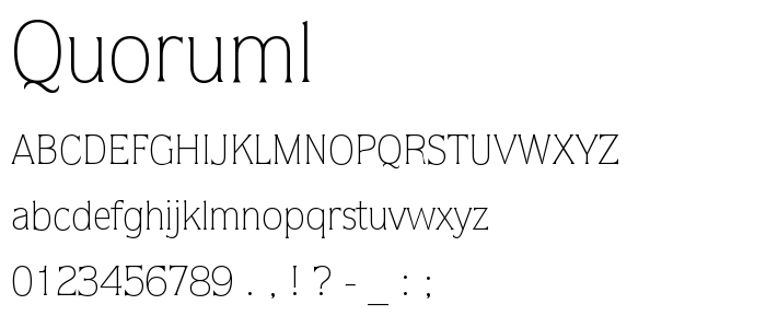 Quoruml font