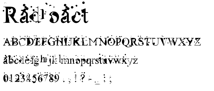 Radioact font