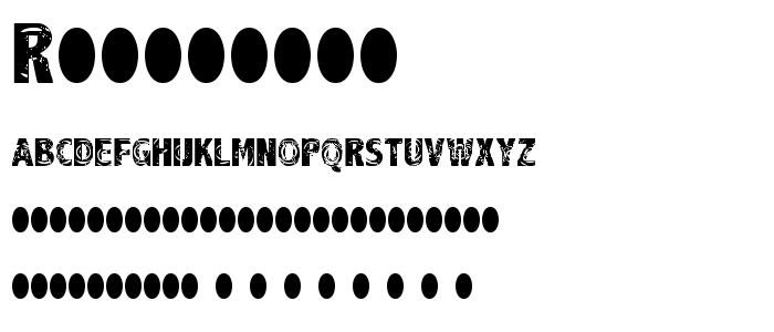 Raindrops font