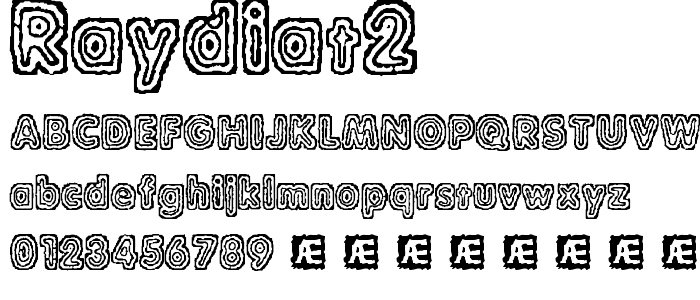 Raydiat2 font