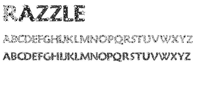 Razzle font