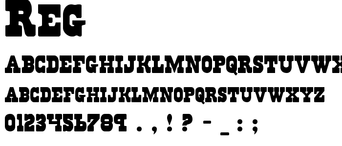 Reg font