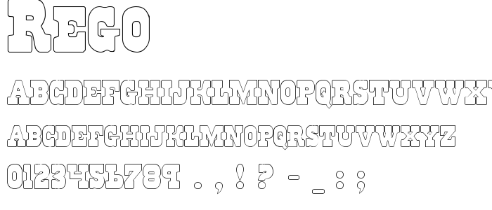 Rego font