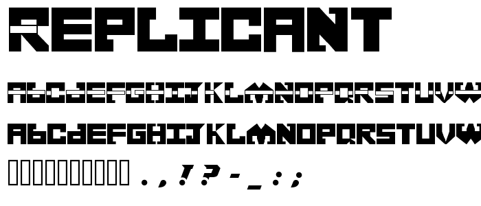 Replicant font