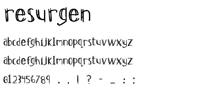 Resurgen font