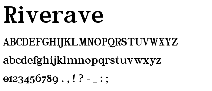 Riverave font