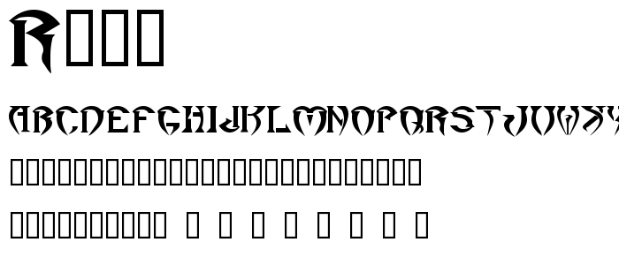 Roar font