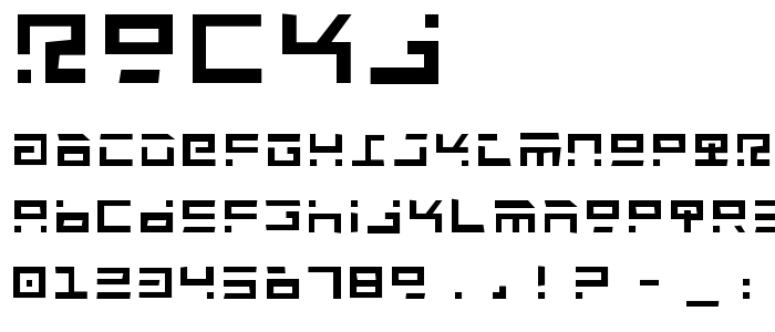 Rockj font