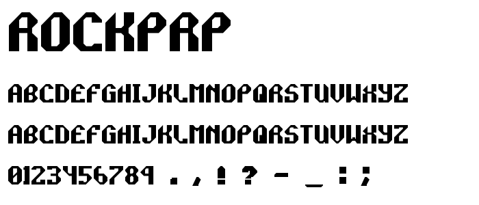 Rockprp font