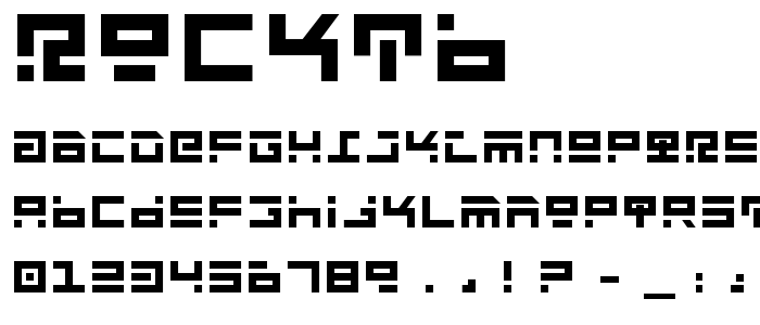 Rocktb font