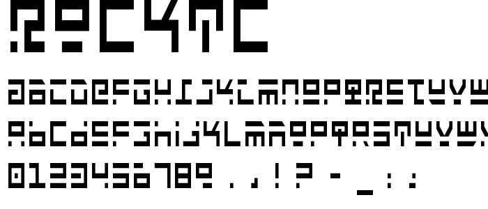 Rocktc font