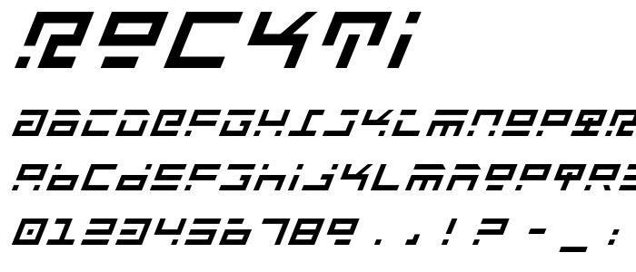 Rockti font