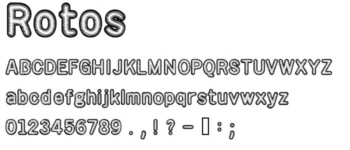 Rotos font