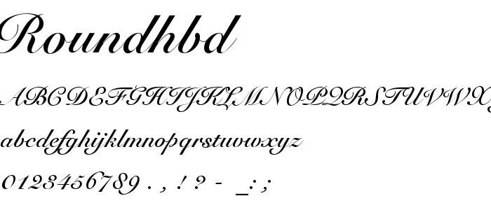 Roundhbd font