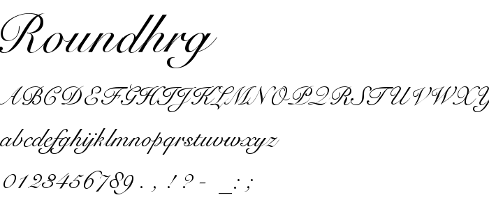 Roundhrg font