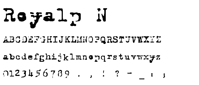 Royalp_N font