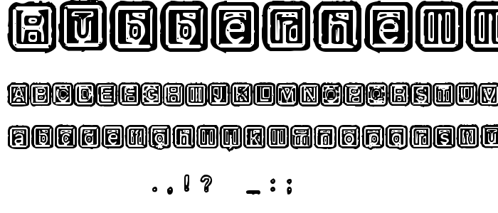 Rubberhell font