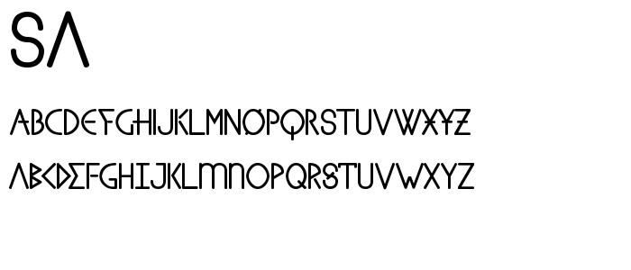 Sa font