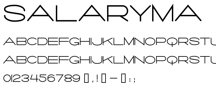 Salaryma font