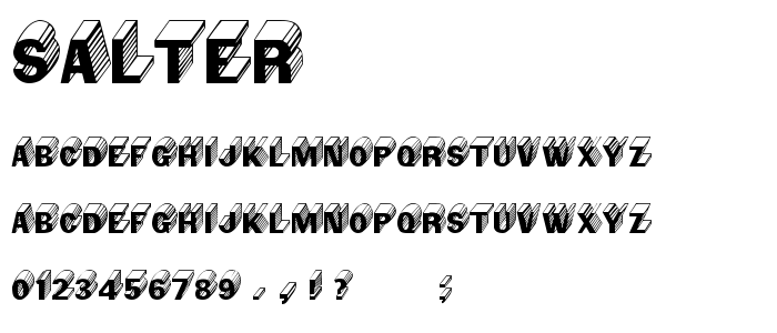 Salter font