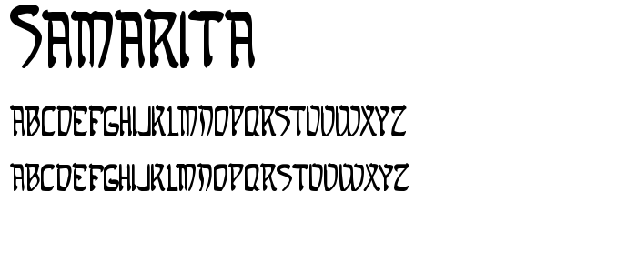 Samarita font
