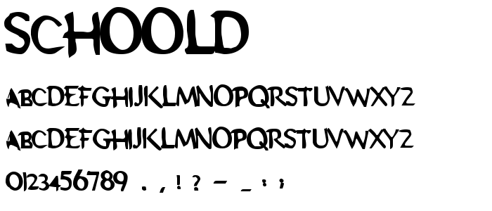 Schoold font