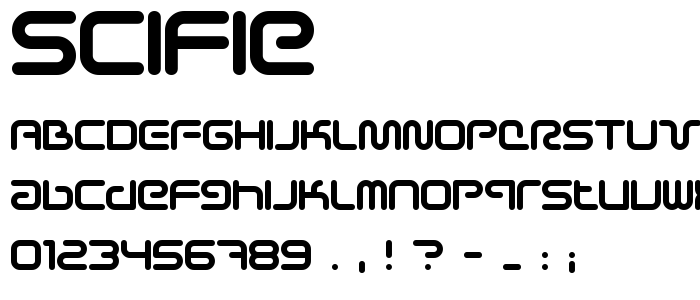 Scifie font