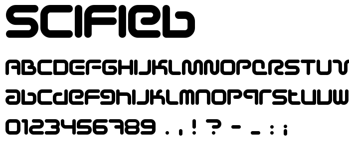 Scifieb font