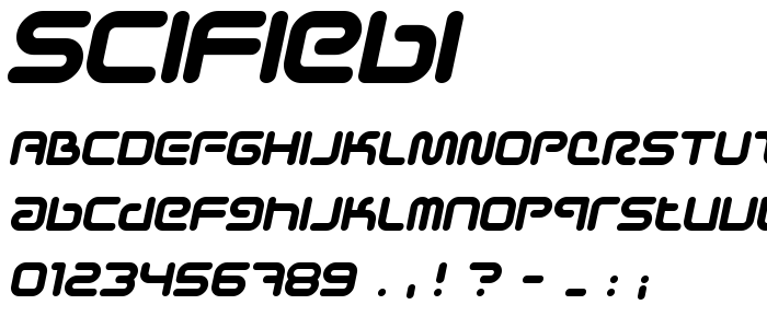 Scifiebi font