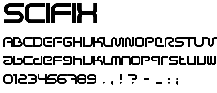 Scifix font