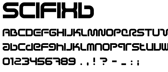 Scifixb font