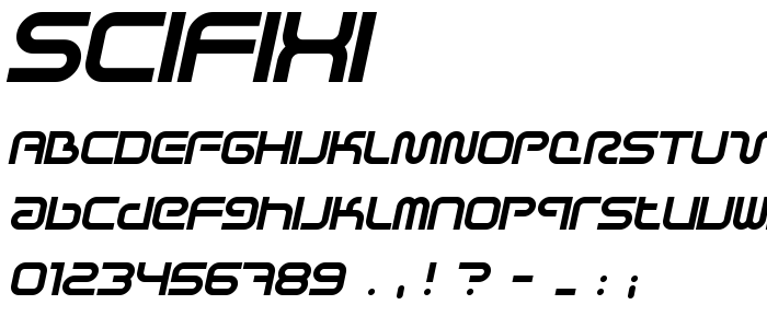 Scifixi font